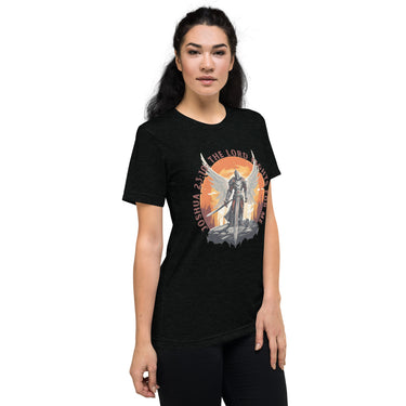 “The Lord Fights for Me” Unisex Tri-Blend T-Shirt 2
